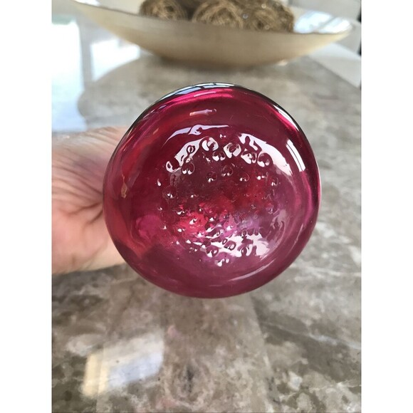 Vintage Cranberry Vase - Picture 3 of 4